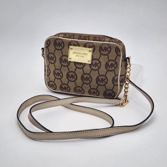 Michael Kors Monogram Small Crossbody Bag - Picture 1 of 11